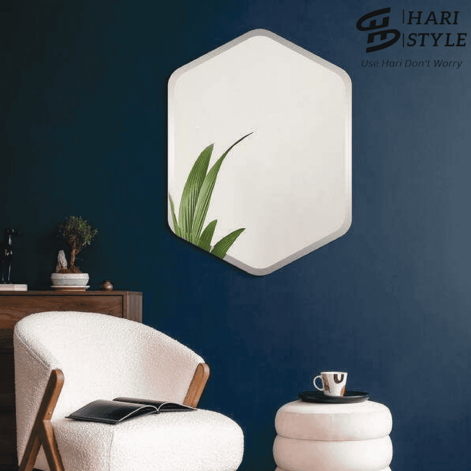 Frosted mirror in bathroom setting