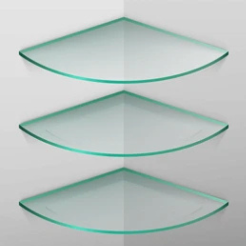 Side view of shelf