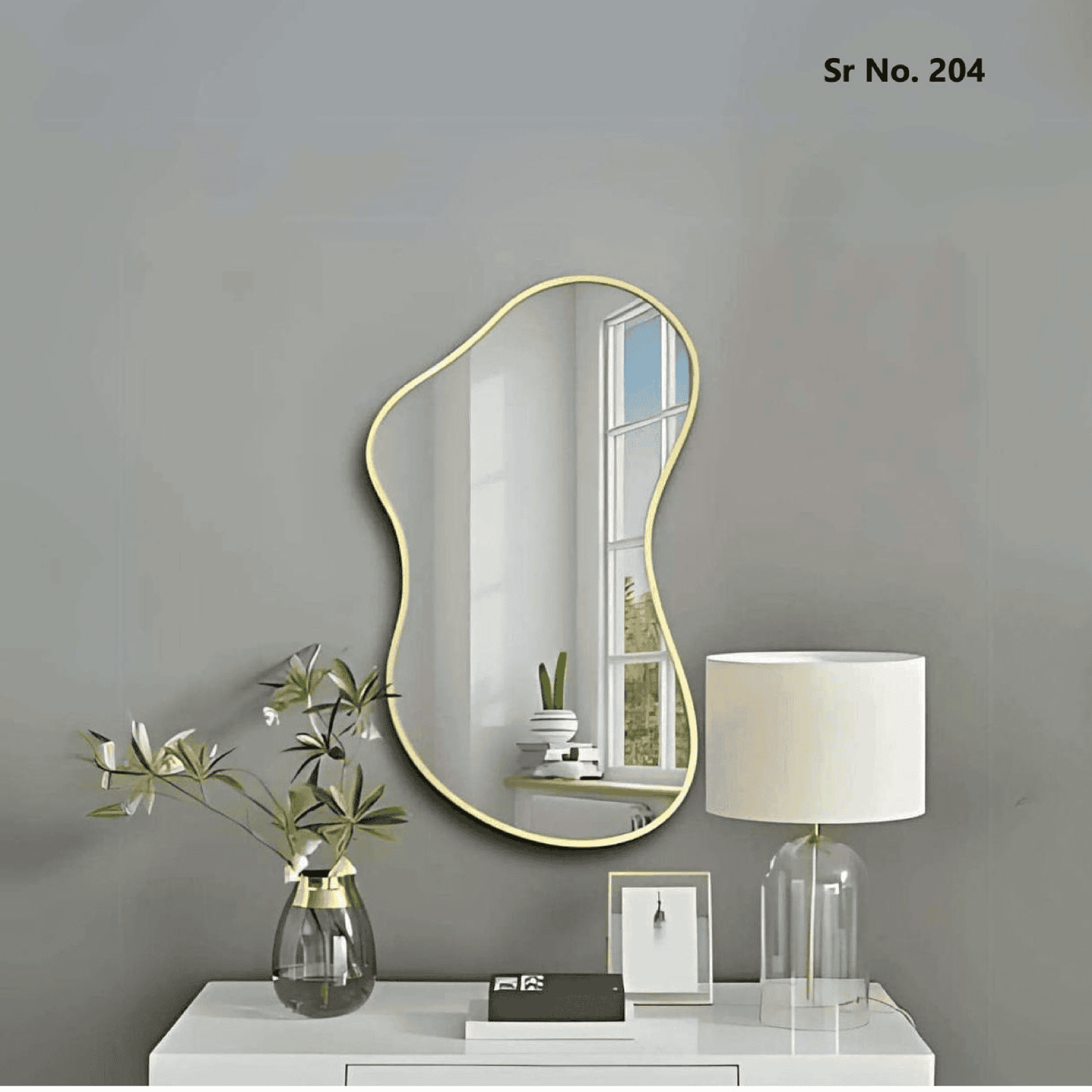 Luxury mirror collection frame 204